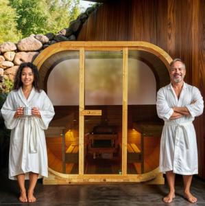 GLOBAL RELAX® DHARANI Outdoor Steam Sauna for 6