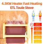 Outdoor Barrel Steam Sauna for 2-4 People