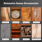 Outdoor Barrel Steam Sauna for 2-4 People