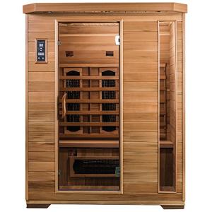 3-Person Luxury Cedar Infrared Sauna by SaunaMed