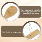 HERCHR Wooden Sauna Ladle – 15.3in Bath Spoon