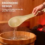 HERCHR Wooden Sauna Ladle – 15.3in Bath Spoon