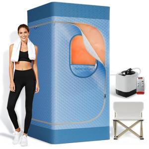Upgraded Portable Sauna with 1200W Steamer and Chair