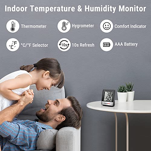 Digital Indoor Humidity and Temperature Monitor Sauna Thermometer