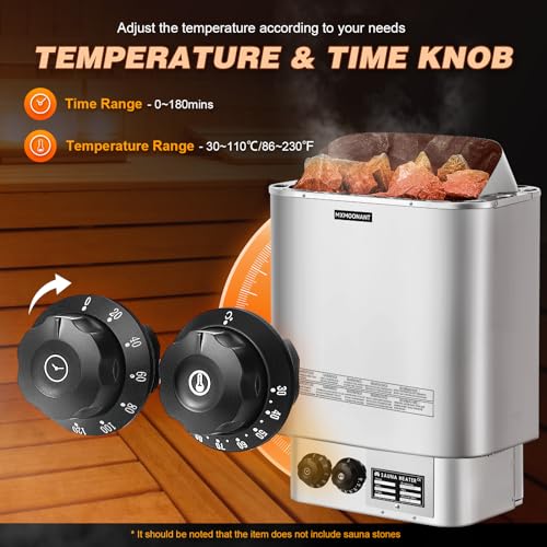 Mxmoonant 6KW 220V Electric Sauna Heater Stove for Home Spa