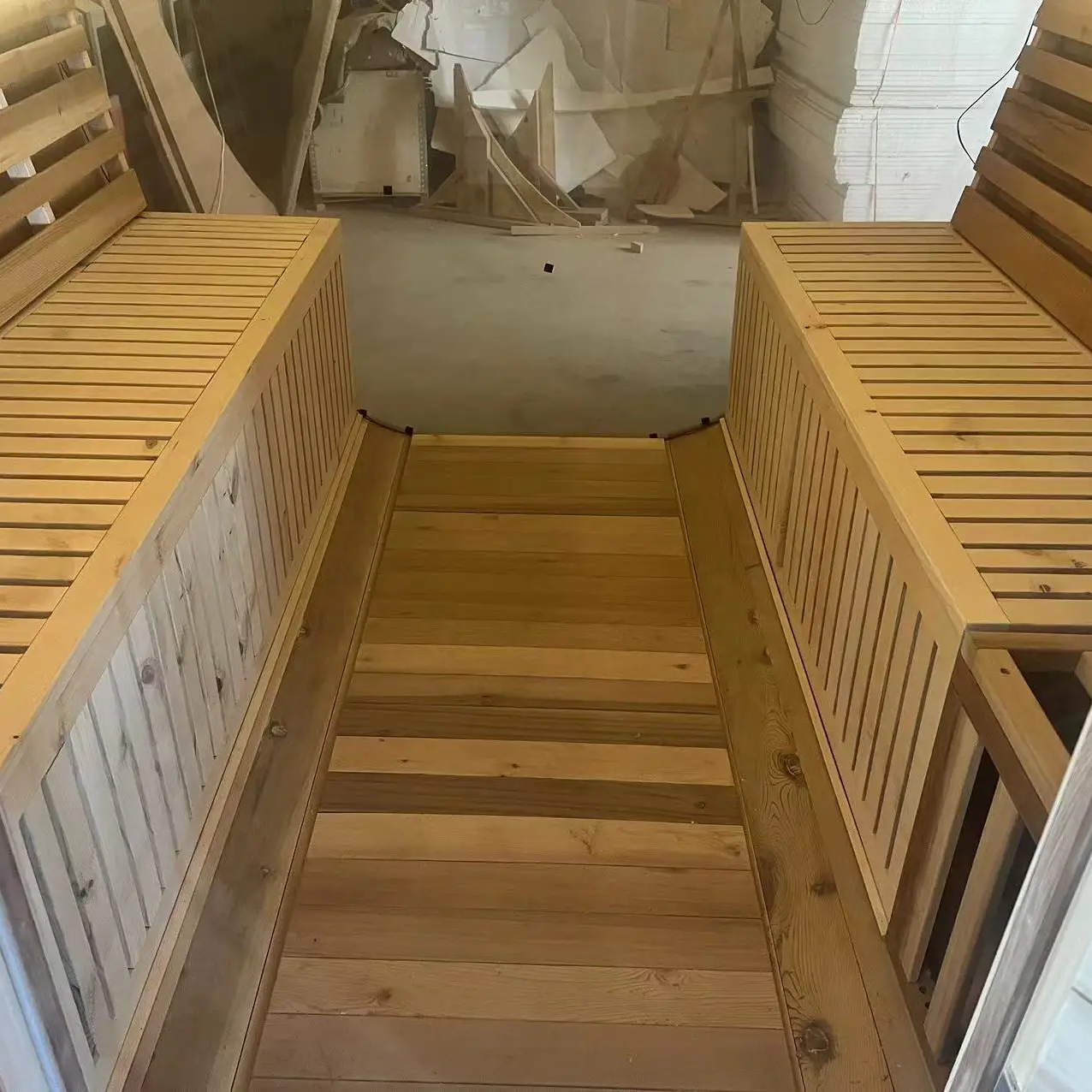 Cedar Outdoor Garden Sauna with Electric Stove Heater