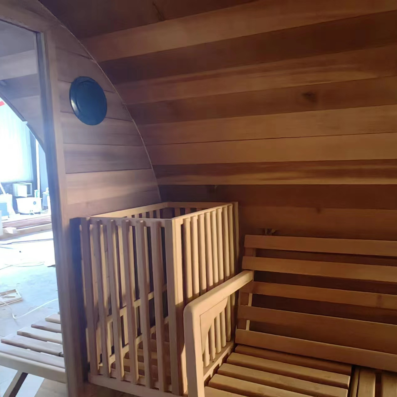 Cedar Outdoor Garden Sauna with Electric Stove Heater