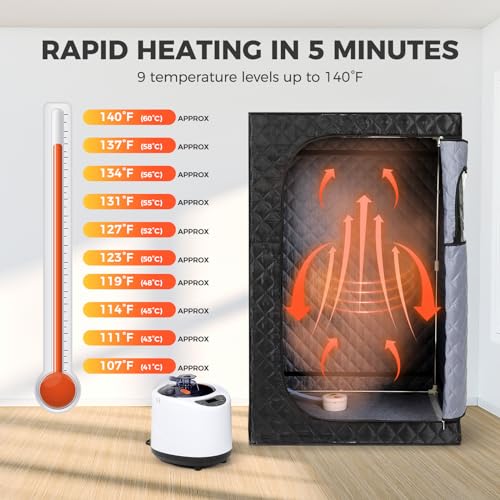 Portable Home Sauna Spa Tent with Steam Generator