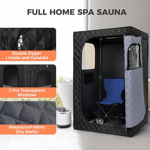 Portable Home Sauna Spa Tent with Steam Generator