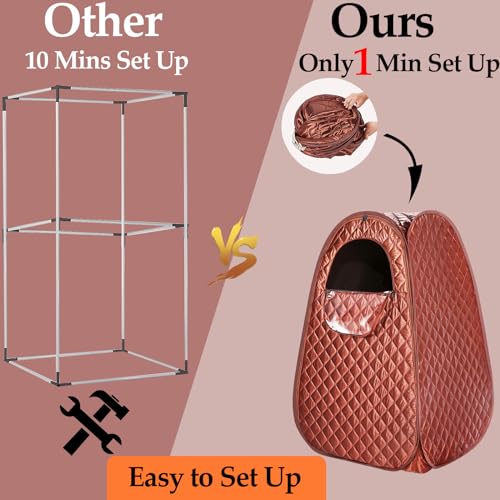 Portable Single Person Sauna Tent with Steam Generator