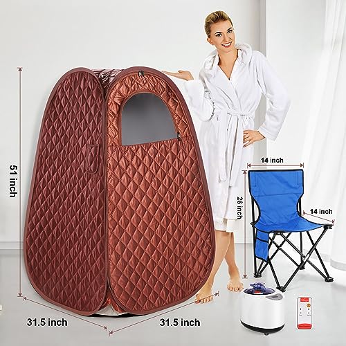 Portable Single Person Sauna Tent with Steam Generator