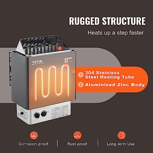 VEVOR 9KW Sauna Heater with Built-in Controls