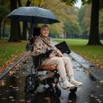 Lightweight Folding Electric Wheelchair with Remote