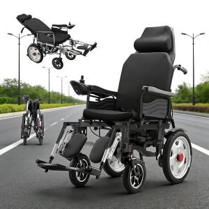 Lightweight Folding Electric Wheelchair with 12AH Battery