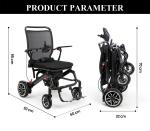 Lightweight Carbon Fibre Electric Wheelchair with Lithium Battery