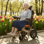 Lightweight Folding Electric Wheelchair with Remote