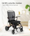 Lightweight Carbon Fibre Electric Wheelchair with Lithium Battery