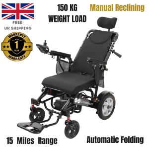 Compact Automatic Folding Electric Wheelchair with Recline