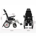 Lightweight Folding Electric Wheelchair with 12AH Battery