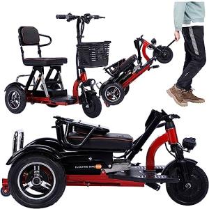 Lightweight 3-Wheel Mobility Scooter with Long Battery Life