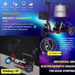 Lightweight 3-Wheel Mobility Scooter with Long Battery Life