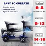 UdaCa 4-Wheel Electric Mobility Scooter for Seniors