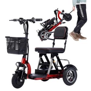 Lightweight Foldable 3-Wheel Mobility Scooter for Seniors