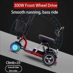 Lightweight Foldable 3-Wheel Mobility Scooter for Seniors