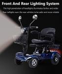 PRABOS Heavy Duty 4-Wheel Electric Scooter for Seniors