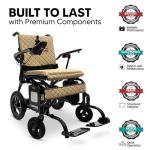 Lightweight Carbon Fiber Electric Wheelchair – 23 Mile Range