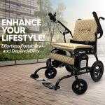 Lightweight Carbon Fiber Electric Wheelchair – 23 Mile Range