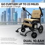 Lightweight Carbon Fiber Electric Wheelchair – 23 Mile Range