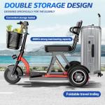 Lightweight Foldable 3-Wheel Mobility Scooter for Adults