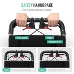 Lightweight Foldable Transport Wheelchair for Seniors