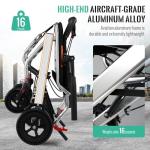 Lightweight Foldable Transport Wheelchair for Seniors
