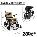 Lightweight Carbon Fiber Electric Wheelchair – 23 Mile Range
