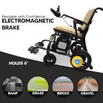 Lightweight Carbon Fiber Electric Wheelchair – 23 Mile Range