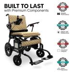 Lightweight Carbon Fiber Electric Wheelchair – 23 Mile Range