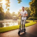 SPORTNOW Foldable Electric Scooter for Adults