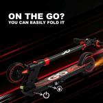 Kids Blue Foldable Electric Scooter for Ages 8-16