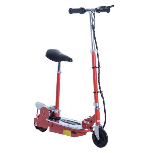 HOMCOM Foldable Electric Scooter with Seat - Red