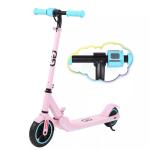Pink Electric Scooter for Kids, Adjustable & Foldable