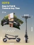 OOTD T10 Folding Off-Road Electric Scooter 48V