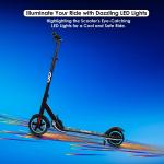 Pink Electric Scooter for Kids, Adjustable & Foldable