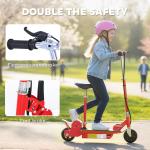 HOMCOM Foldable Electric Scooter with Seat - Red