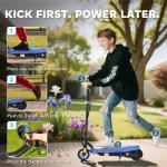 HOMCOM Folding Electric Scooter for Kids, Blue
