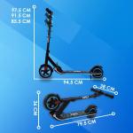 Pink Electric Scooter for Kids, Adjustable & Foldable