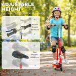 HOMCOM Foldable Electric Scooter with Seat - Red
