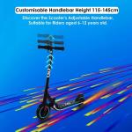 Pink Foldable Electric Scooter for Kids 6-15