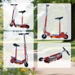 HOMCOM Foldable Electric Scooter with Seat - Red